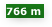766 m